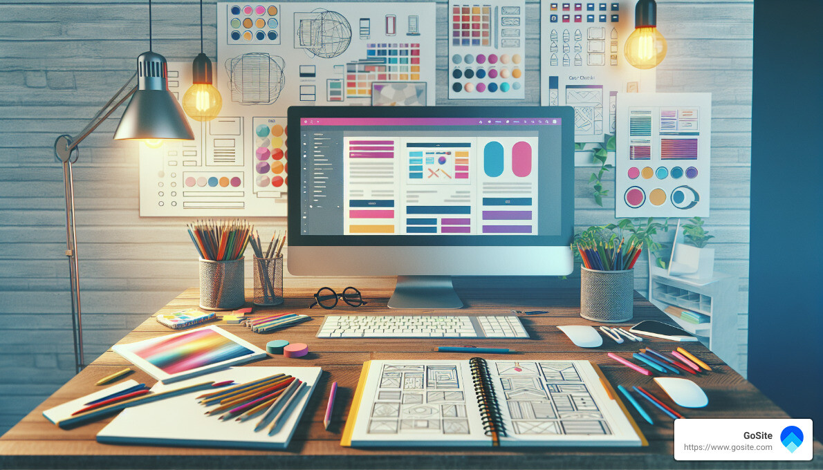 visual elements - web design examples