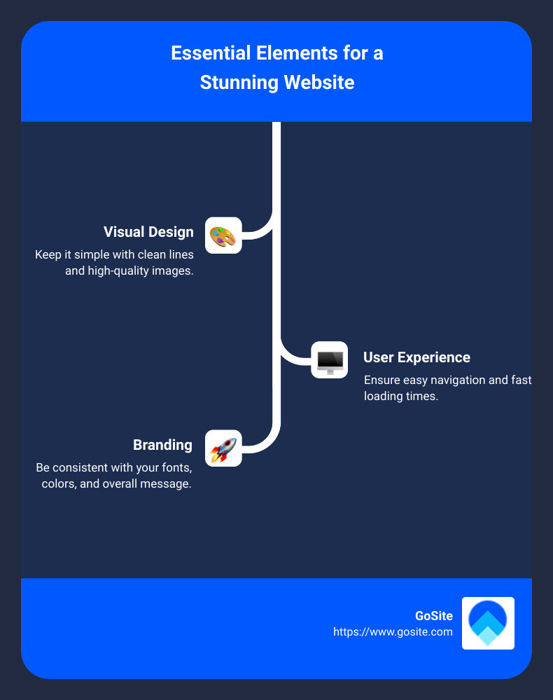 Website design principles infographic - example website infographic infographic-line-3-steps