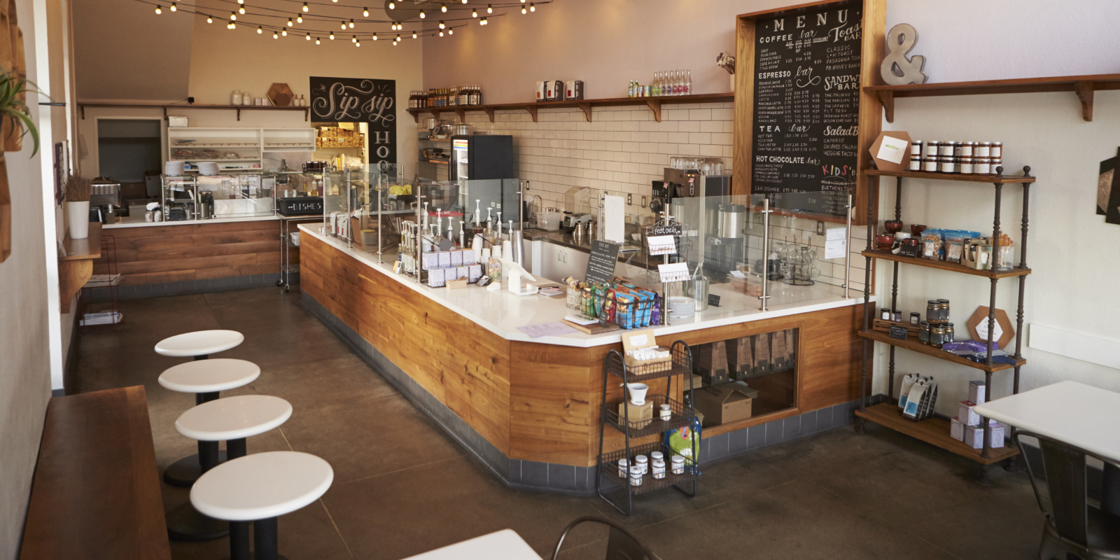 Cafeteria que trabaja con un sistema de reservas en linea.