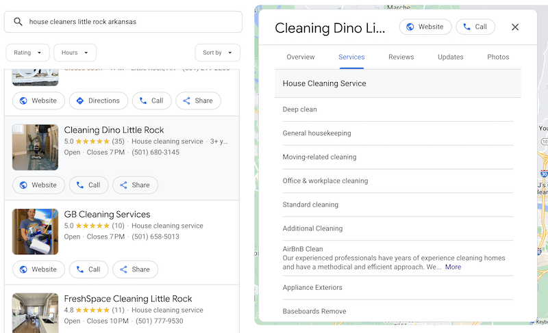google business categories