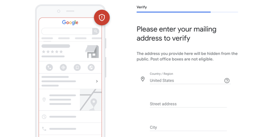 Verify Your Business (Request a Postcard)